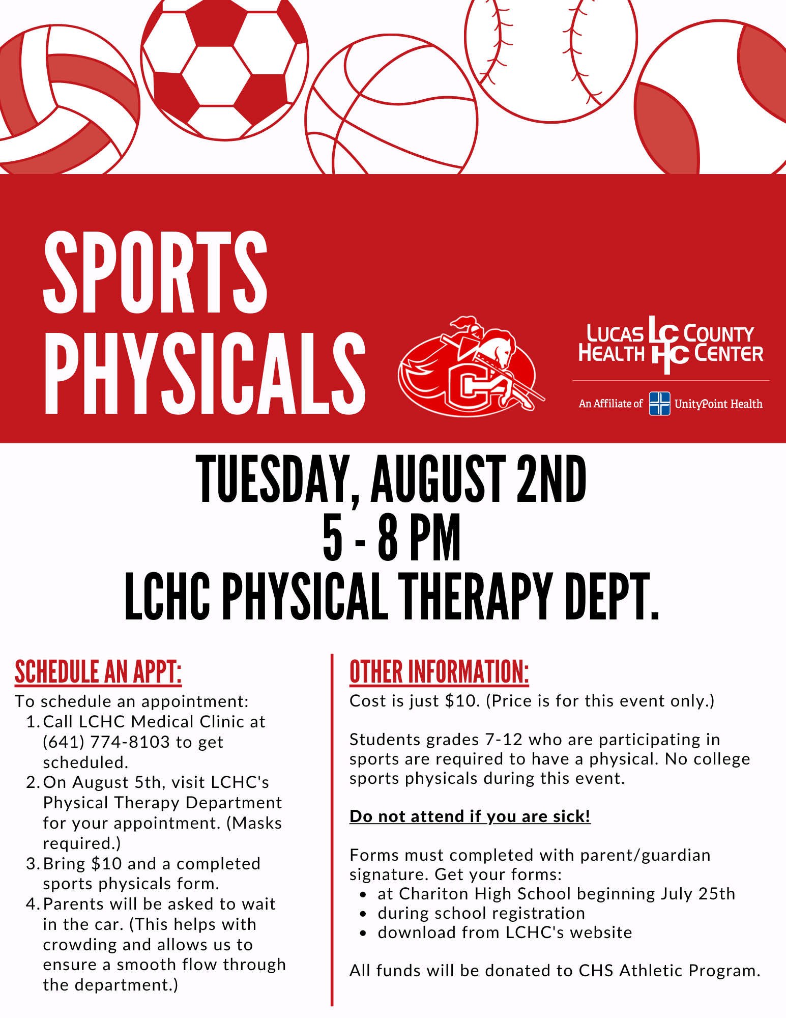 Events Lucas County Health Center, Medical Center Chariton, Iowa