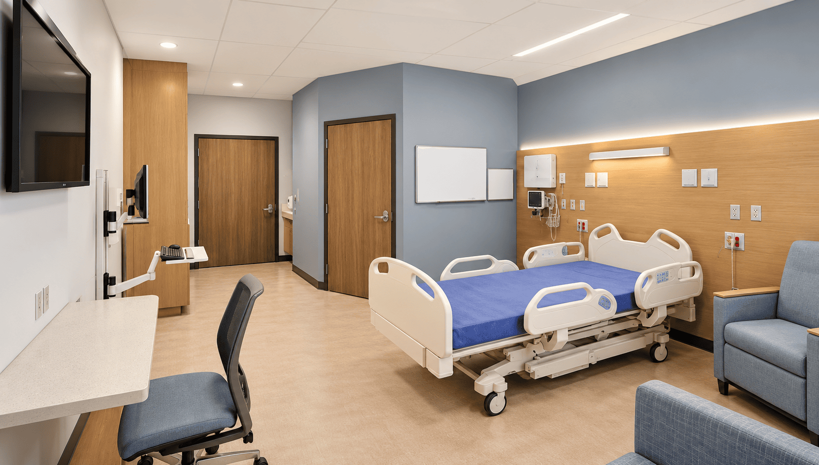 Modern Hospital Room Interior