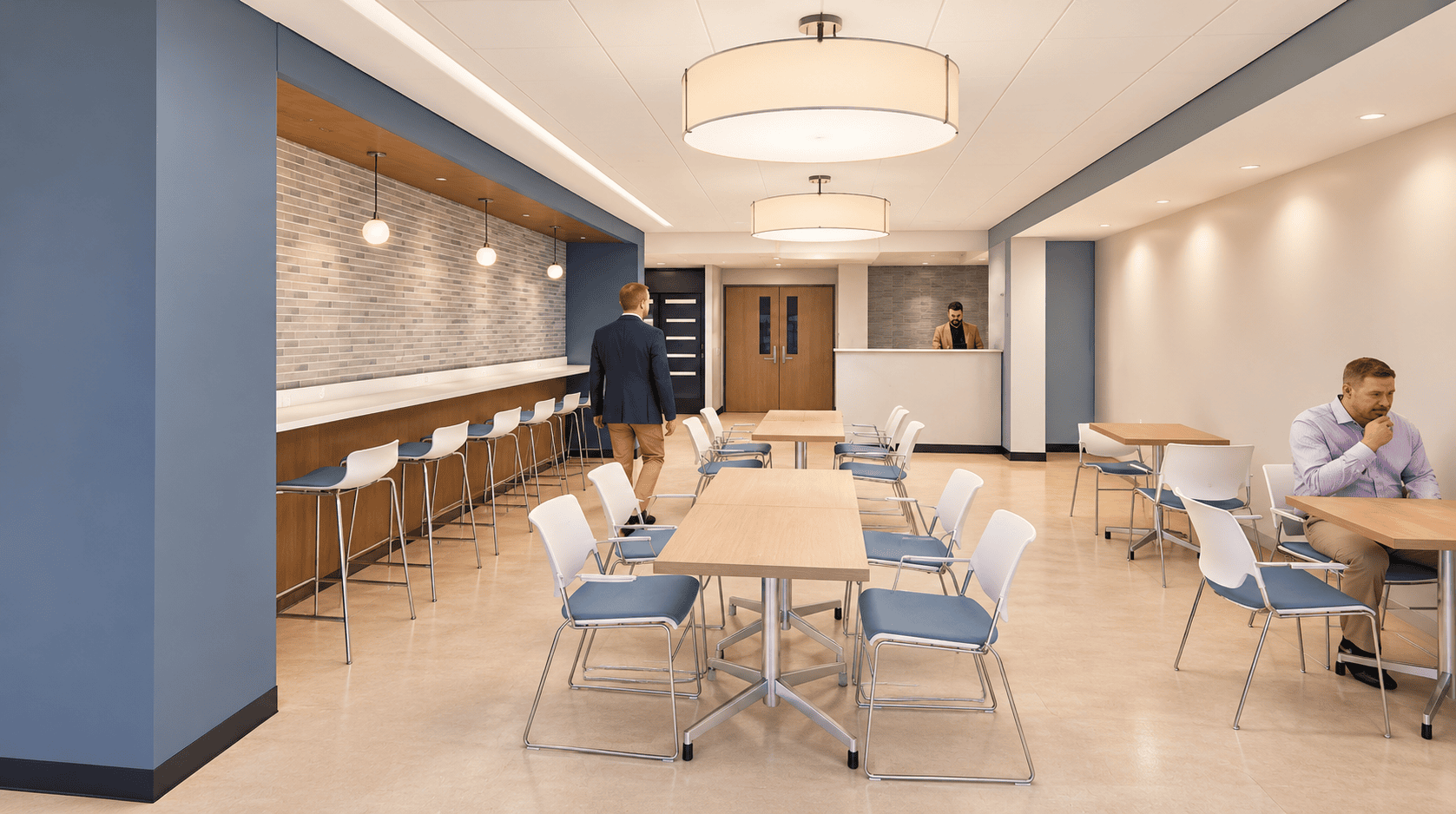 Modern Office Cafeteria Lounge